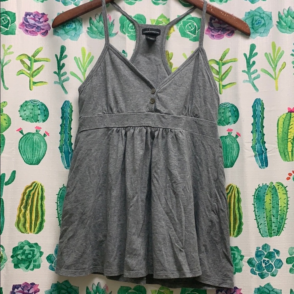 Racer back babydoll tank